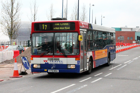 Route 17, Travel West Midlands 1701, V701MOA, Birmingham