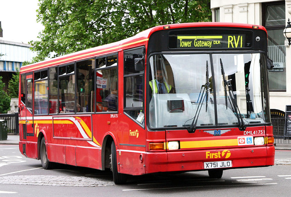 Route RV1, First London, DML41751, X751JLO, London Bridge
