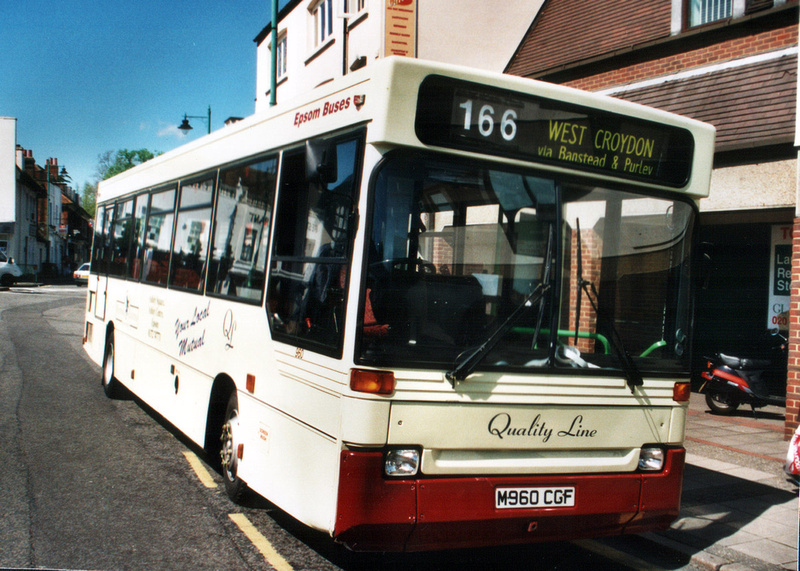 London Bus Routes Route 166 Epsom Hospital Banstead West Croydon