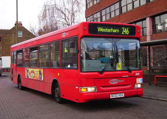 Route 246, Metrobus 332, W332VGX, Bromley