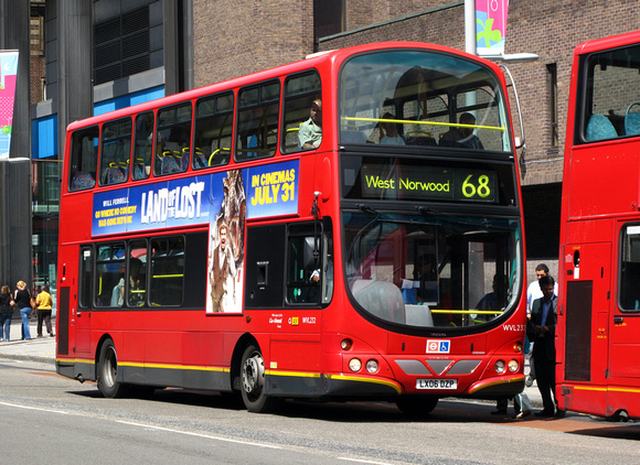 Route 68, London Central, WVL232, LX06DZP, Waterloo