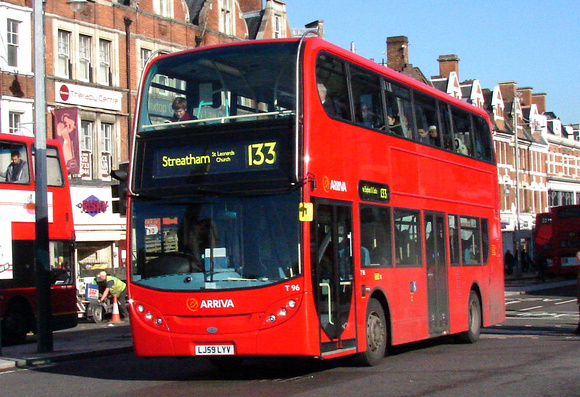 Route 133, Arriva London, T96, LJ59LYV, Brixton