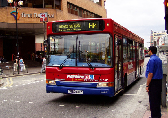 Route H14, Metroline, DLD120, V120GBY, Harrow On The Hill