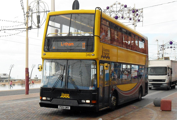 Route 11, Blackpool Transport 341, PO51UMV, Tower