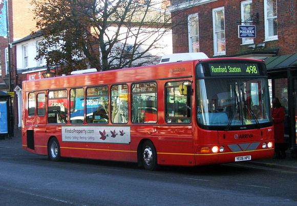 Route 498, Arriva Southend 3971, YE06HPX
