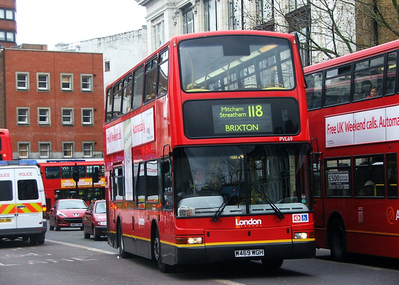 Route 118, London General, PVL69, W469WGH, Brixton