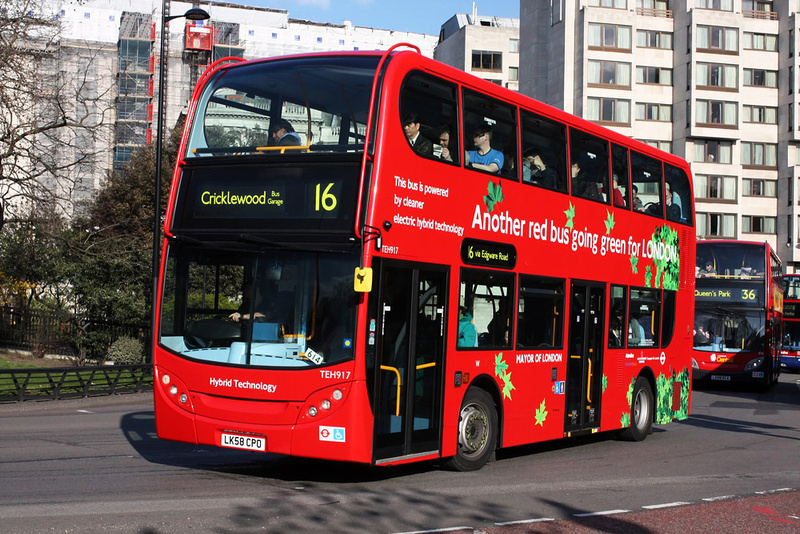 London Bus Routes Metroline Enviro Hybrid Teh