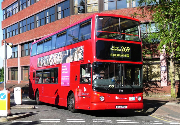Route 269, Selkent ELBG 17341, X341NNO, Bromley North