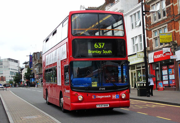 Route 637, Stagecoach London 17441, Y441NHK, Bromley