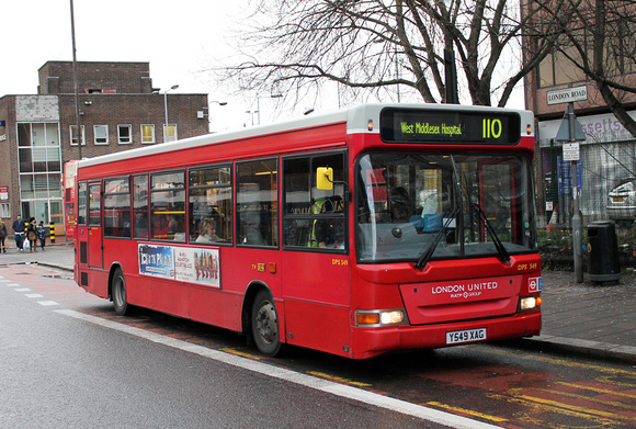Route 110,  London United RATP, DPS549, Y549XAG, Hounslow