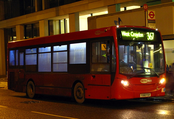 Route 367, Metrobus 155, YX60FUV, Croydon