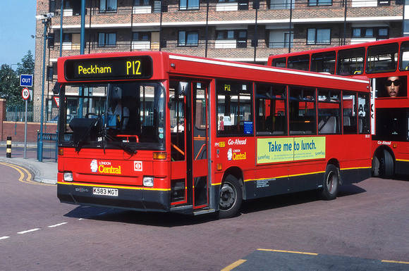 Route P12, London Central, DRL83, K583MGT, Peckham