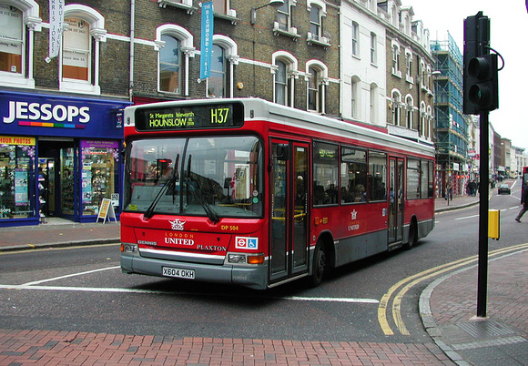 Route H37, London United, DP504, X604OKH