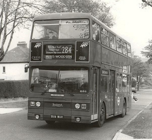 Route 284, London Transport, T1119, B119WUV, Poverest Rd