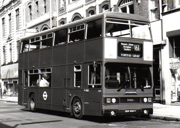 Route 161, London Transport, T693, OHV693Y, Woolwich