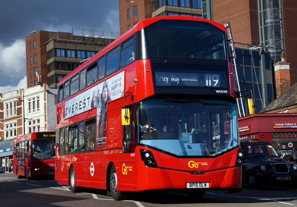 Route 119, Go Ahead London, WHV49, BP15OLW, Bromley South