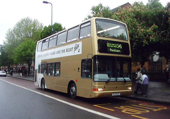 Route 345, London General, PVL257, PL51LDY, Stockwell