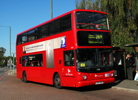 Route 269, Selkent ELBG 17334, X334NNO, Bromley