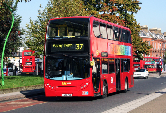 Route 37, Go Ahead London, E37, LX06FKM, Peckham Rye