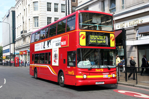 Route 7, First London, TNA33355, LK53EXT