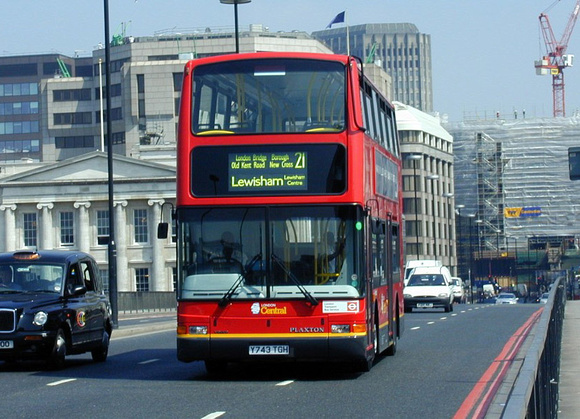 Route 21, London Central, PVL243, Y743TGH, London Bridge