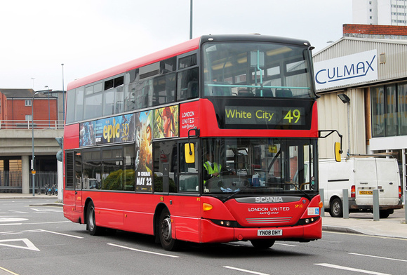 Route 49, London United RATP, SP32, YN08DHY, White City