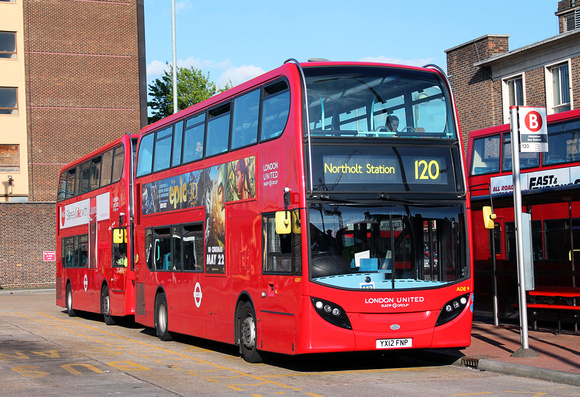 Route 120, London United RATP, ADE9, YX12FNP, Hounslow