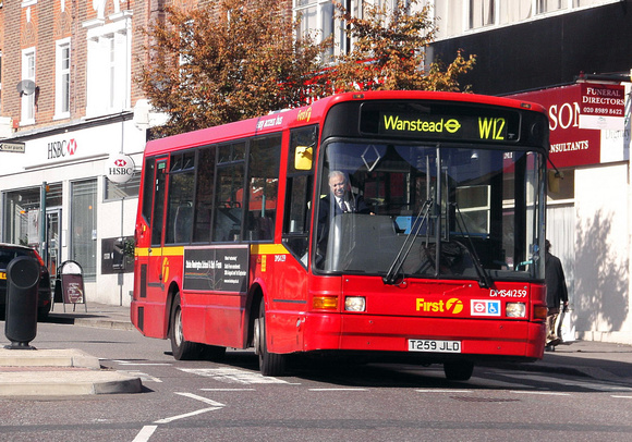 Route W12, First London, DMS41259, T259JLD, South Woodford