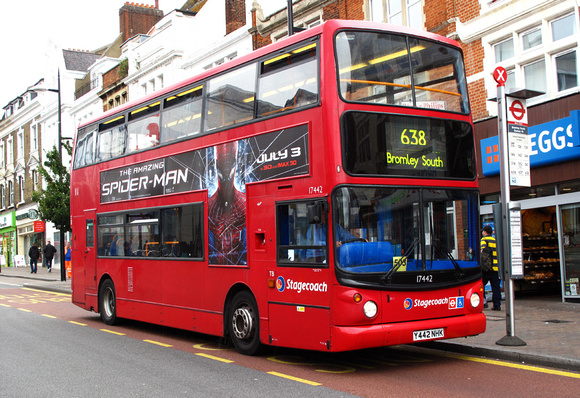 Route 638, Stagecoach London 17442, Y442NHK, Bromley