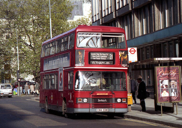 Route 21, London Central, L84, C84CHM, Moorgate