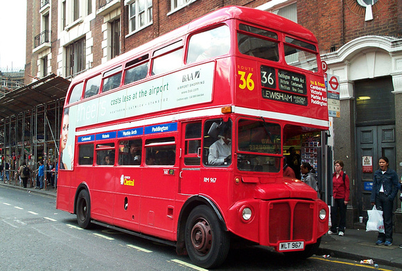 Route 36, London Central, RM967, WLT967, Victoria