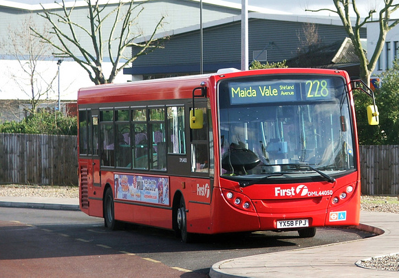 Route 228, First London, DML44050, YX58FPJ, Central Middlesex Hospital