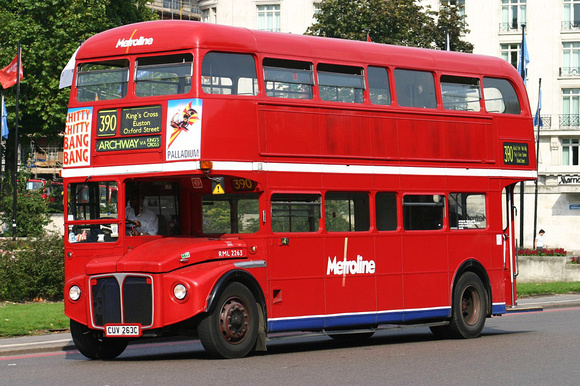 Route 390, Metroline, RML2263, CUV263C, Marble Arch