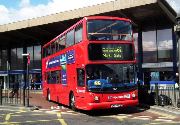 Route 62, Stagecoach London 17862, LX03NFG, Barking