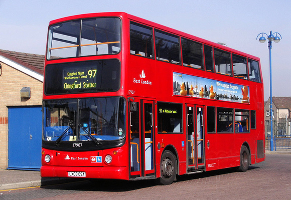 Route 97, East London ELBG 17907, LX03OSA, Chingford Station