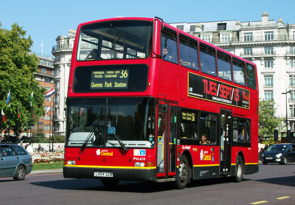 Route 36, London Central, PVL410, LX54GZB, Marble Arch