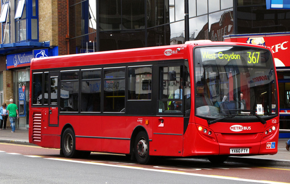 Route 367, Metrobus 153, YX60FTY, Bromley