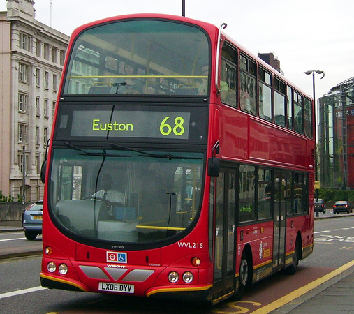 Route 68, London Central, WVL215, LX06DYV, Waterloo