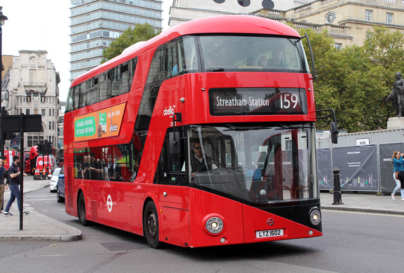 Route 159, Abellio London, LT602, LTZ1602, Trafalgar Square