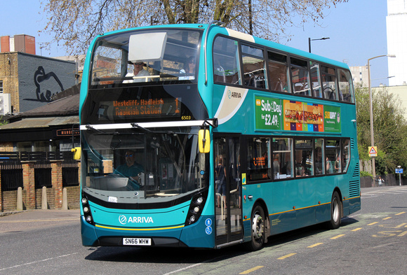 Route 1, Arriva Southend 6503, SN66WHW, Southend