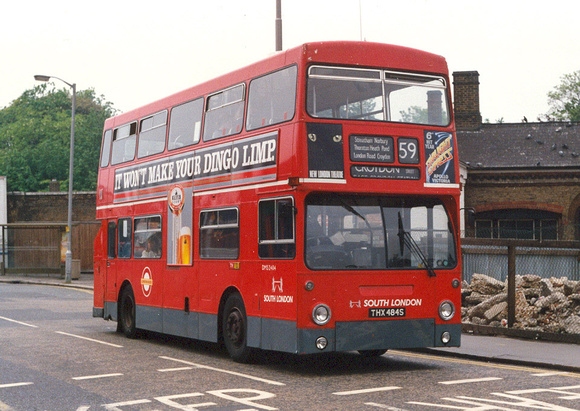 Route 59, South London Buses, DMS2484, THX284S, Croydon