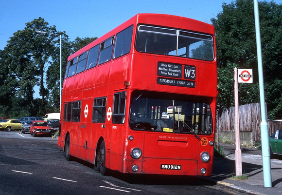 Route W3, London Transport, DMS912, SMU912N, Alexander Palace