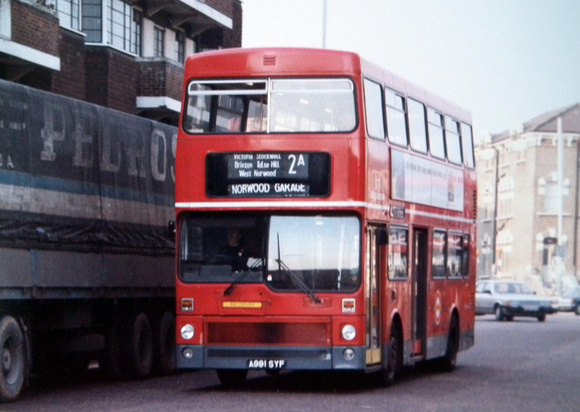 Route 2A, South London Buses, M991, A991SYF, Brixton
