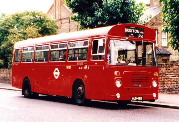 Route P4, London Transport, BL42, OJD42R