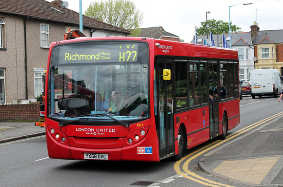 Route H22, London United RATP, DE3, YX58DVC, Hounslow