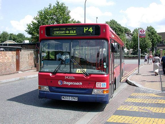Route P4, Stagecoach London 34203, W203DNO, Lewisham