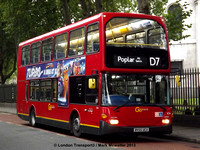 Route D7, Go Ahead London, SO4, BV55UCX, Poplar