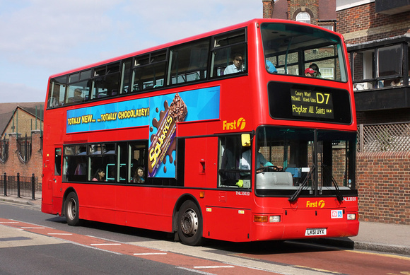 Route D7, First London, TNL33020, LK51UYX