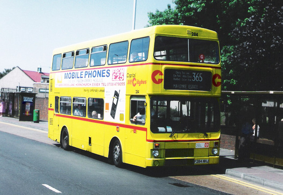 Route 365, Capital Citybus 284, F284NHJ, Romford