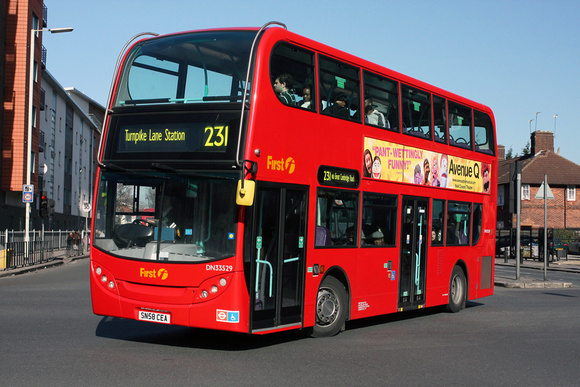 Route 231, First London, DN33529, SN58CEA, Lordship Lane